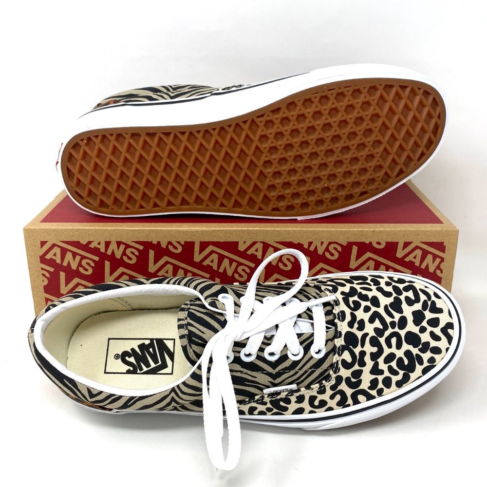 💖MEGA SALE💖Vans Era   Leopard Tiger Skateboarding Women's  Safari VN0A54F19M7 - Picture 2 of 12